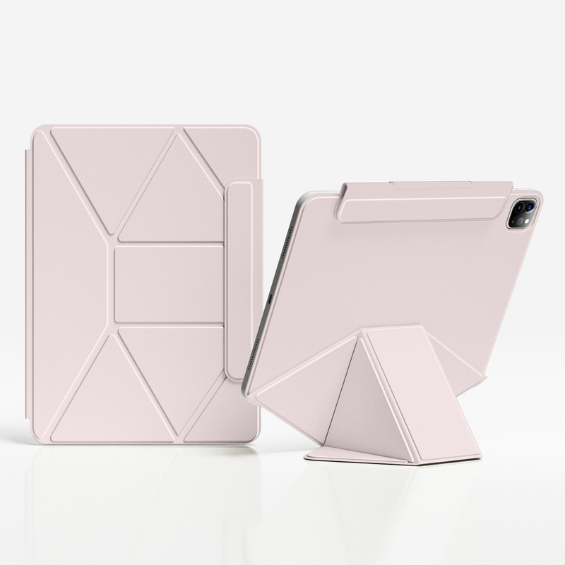 iPadpro保护套增高支架iPad11磁吸双面夹mini7旋转air654拆分笔袋|undefined