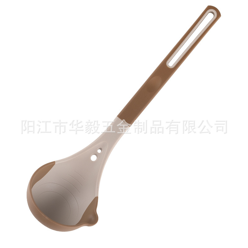 新品硅胶厨具套装双色硅胶手柄铲勺不粘锅铲子套组食品级漏勺厂家|undefined