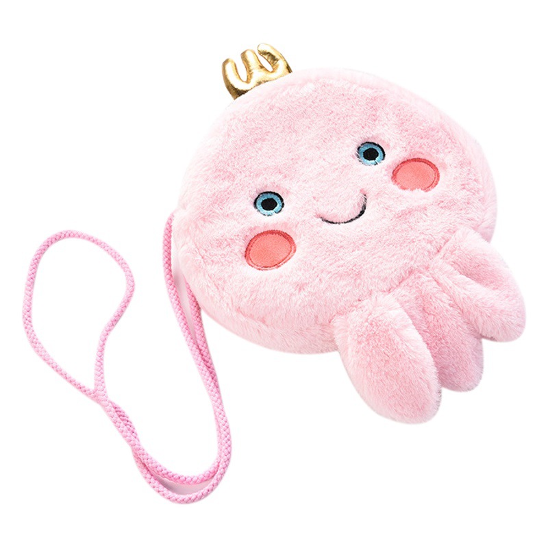 [Ventas directas de fábrica] de dibujos animados unicornio de hombro de los niños bolsa de mensajero pequeña Hamburguesa de peluche moneda clave pequeña mochila