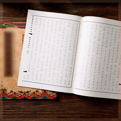 繁体字国学経典静心は字帖を手本にして楷書の楷書体を描きます。