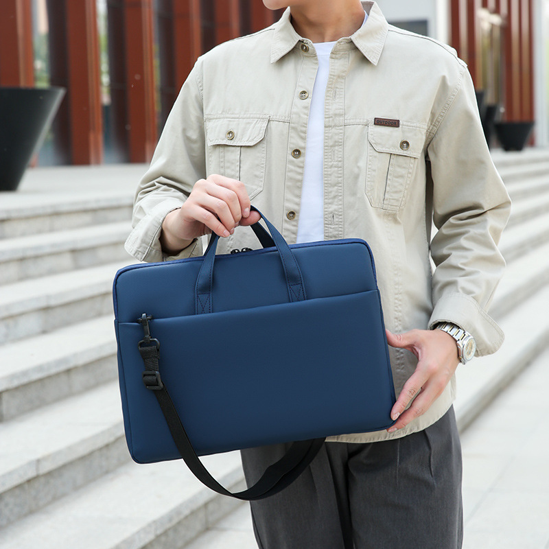 Casual lightweight laptop bag, handbag, simple and lightweight business briefcase, tablet/iPad storage bag