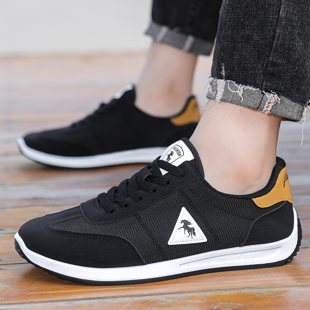 Primavera y verano nuevos zapatos de hombre de malla plana transpirables y cómodos, zapatos deportivos, zapatos casuales, zapatos de hombre de comercio exterior