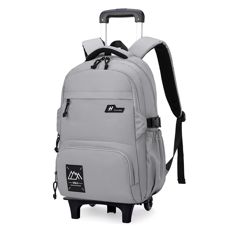 Bolsa de tirón de estudiantes, caja de tirón de niños, mochila de hombro de la escuela primaria con ruedas, bolsa de tirón de la escuela secundaria, escalada de gran capacidad