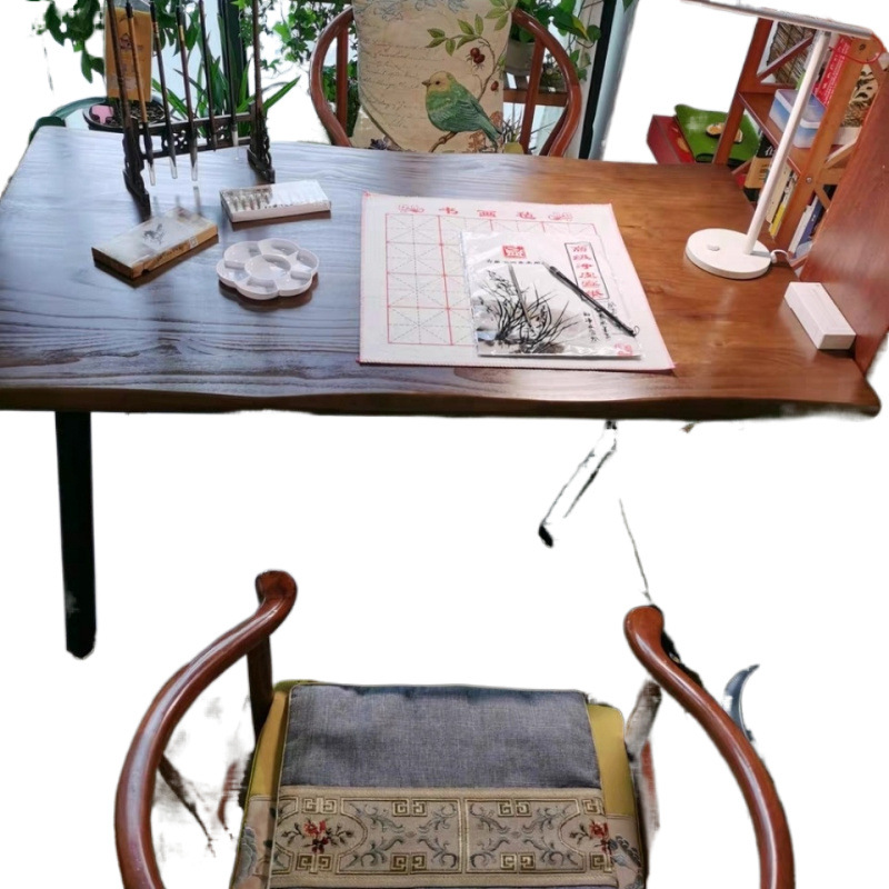 Mesa de oficina de madera maciza Mesa larga Mesa de conferencia simple Mesa de computadora doméstica Mesa de escritorio de madera maciza simple Mesa de escritorio