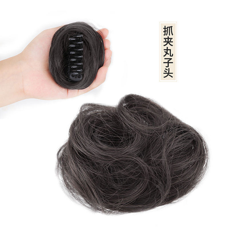 Pelucas bola cabeza agarrando bolsas de cabello brotes de flores mitad bola joyas de cabello de novia esponjosa natural bobina bolsas de cabello