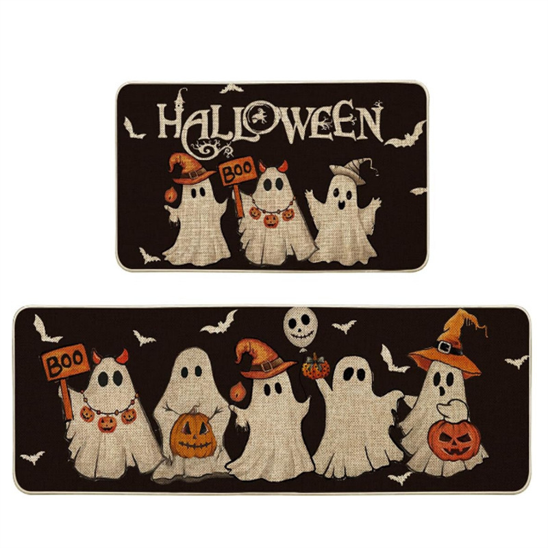 クロスボーダーアメリカハロウィンフロアマットキッチンカバー吸水性と吸油性フットマット玄関エントランスノンスリップ防汚ドアマット卸売|undefined