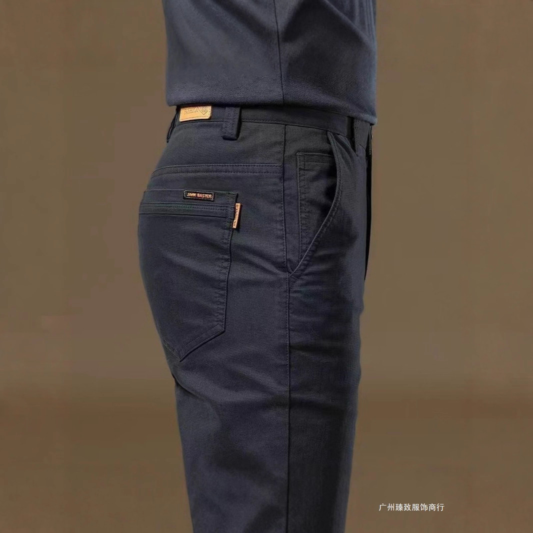 Foreign Trade Wholesale Black Pants Men's 2025 Spring and Autum New Straight Pants Business Casual Long Pants Spring