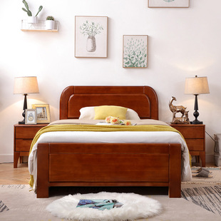 Solid wood single bed 1.2 m household 1.2 m small Apartment 1 m 2 children's bed 1.35 air pressure 1.8 drawer small bed