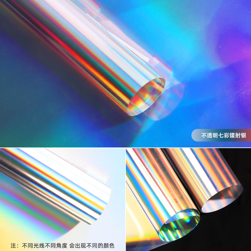 Opaque laser silver (with adhesive)