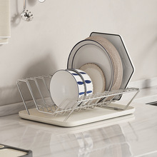 304不锈钢沥水架碗架台面晾碗架厨房碗碟架置物架餐具盘子收纳架