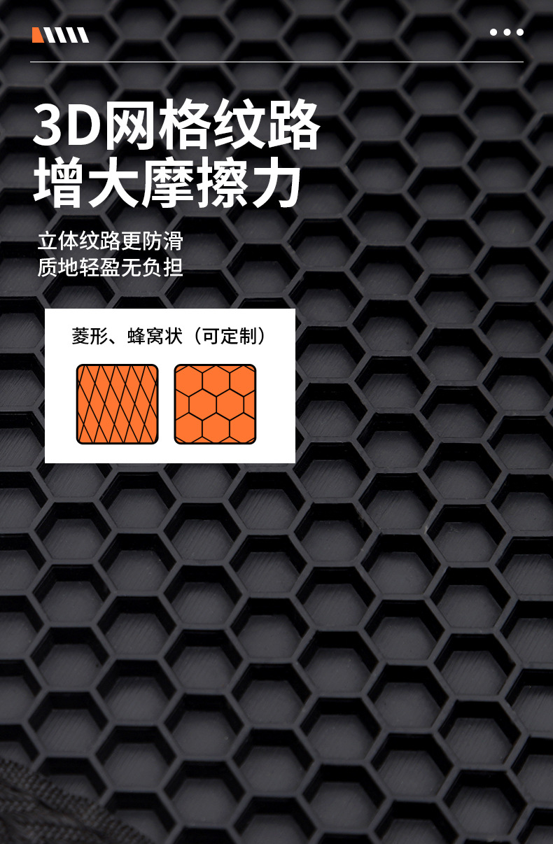 PVC honeycomb floor mats, full-coverage honeycomb PVC car floor mats, breathable car floor mats, waterproof full-car floor mats