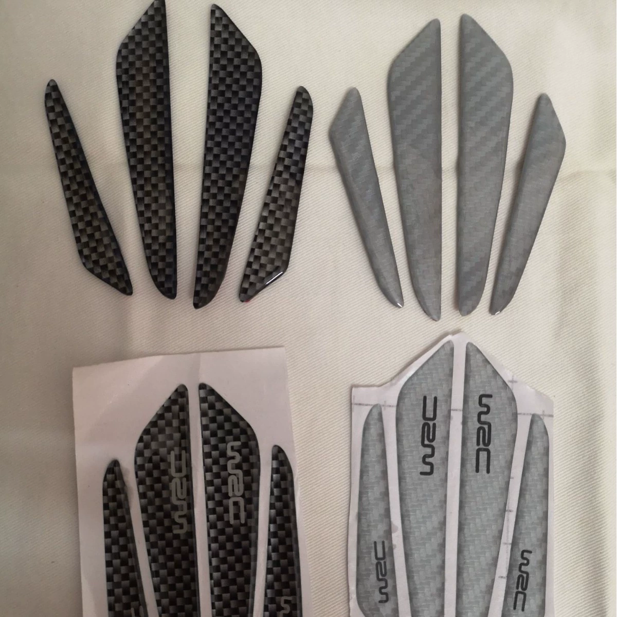 Углеродное волокно дверная дверь анти-столкновение полоса автомобиля анти-столкновение полоса 4 шт.