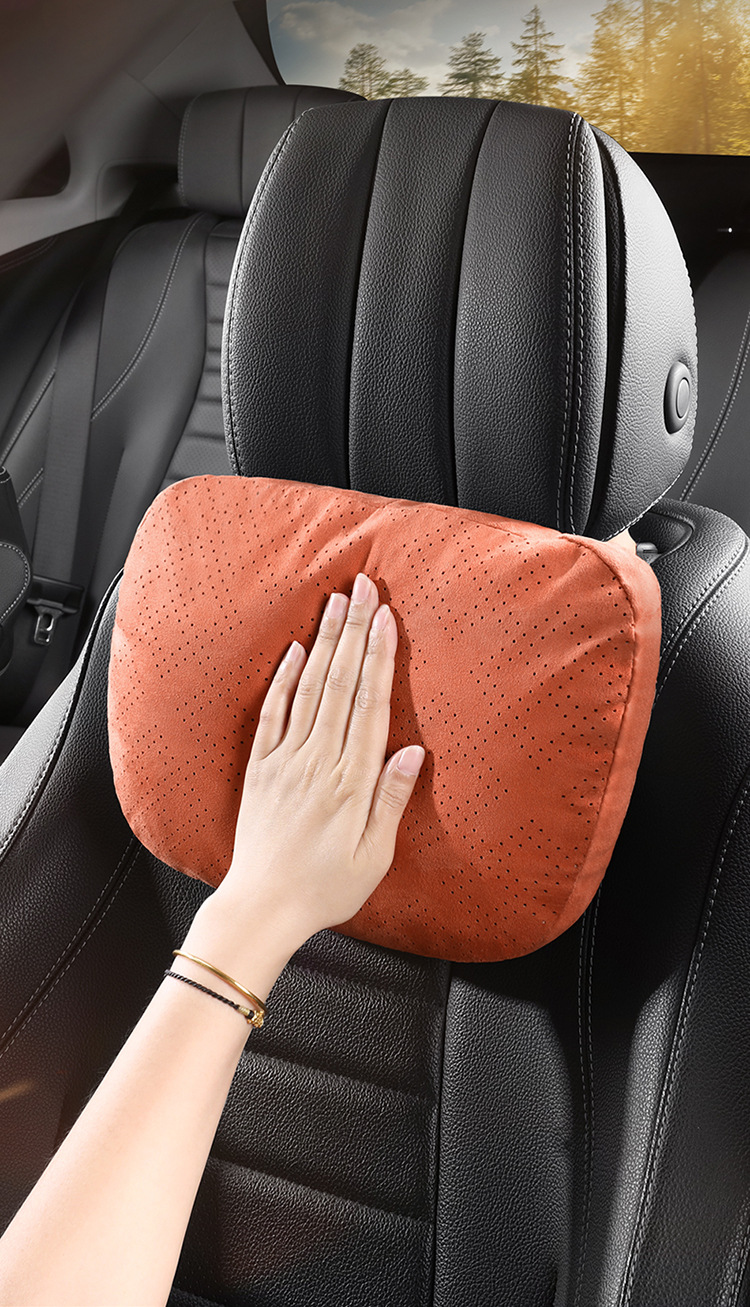 Biological Velvet Headrest, Lumbar Support, Headrest, Car-Mounted Rebound, Comfortable Driving, Long-Term Sitting, Not Tired, Relieving Waist Pressure Wholesale
