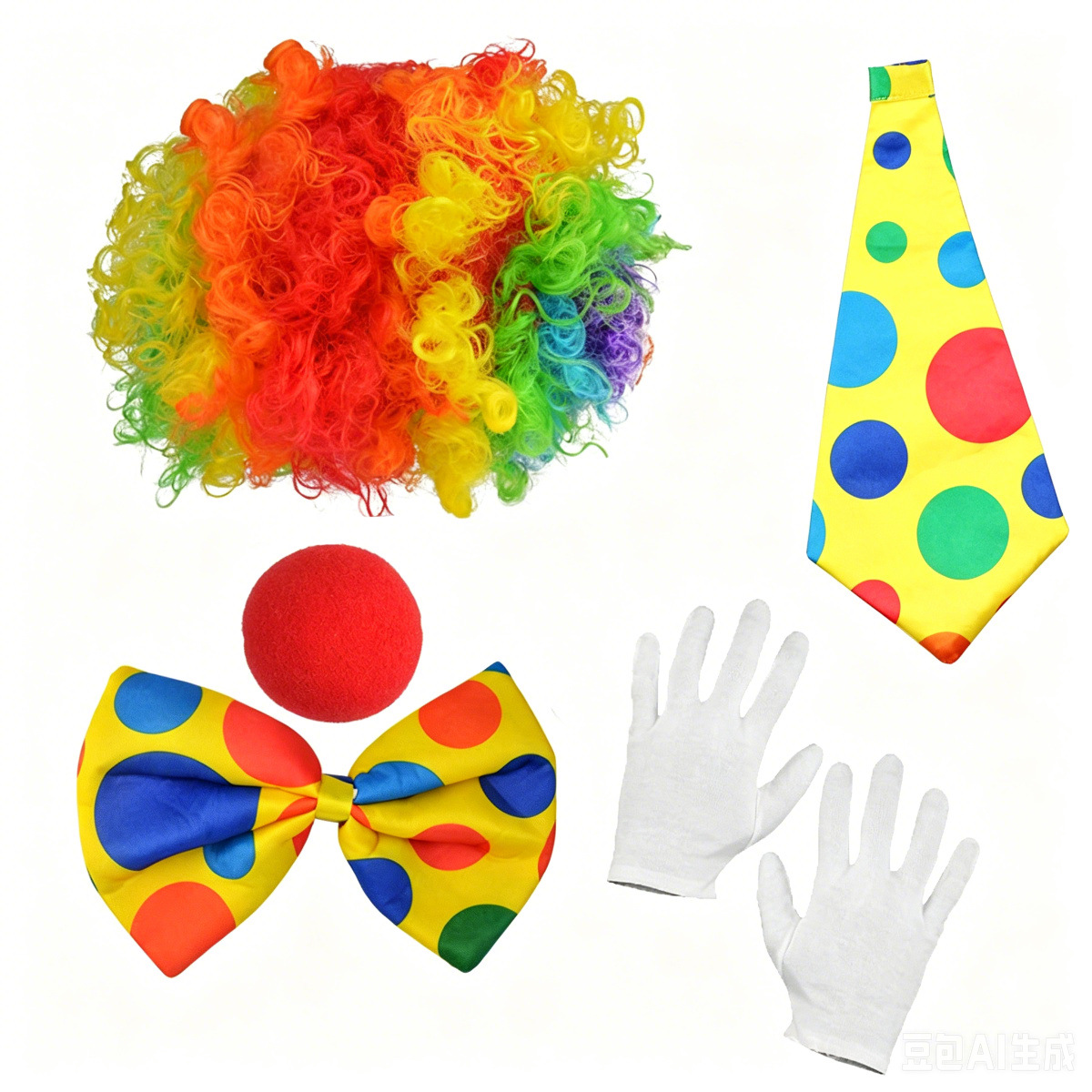 Conjunto de Disfraz de Payaso de Poliéster para COSPLAY