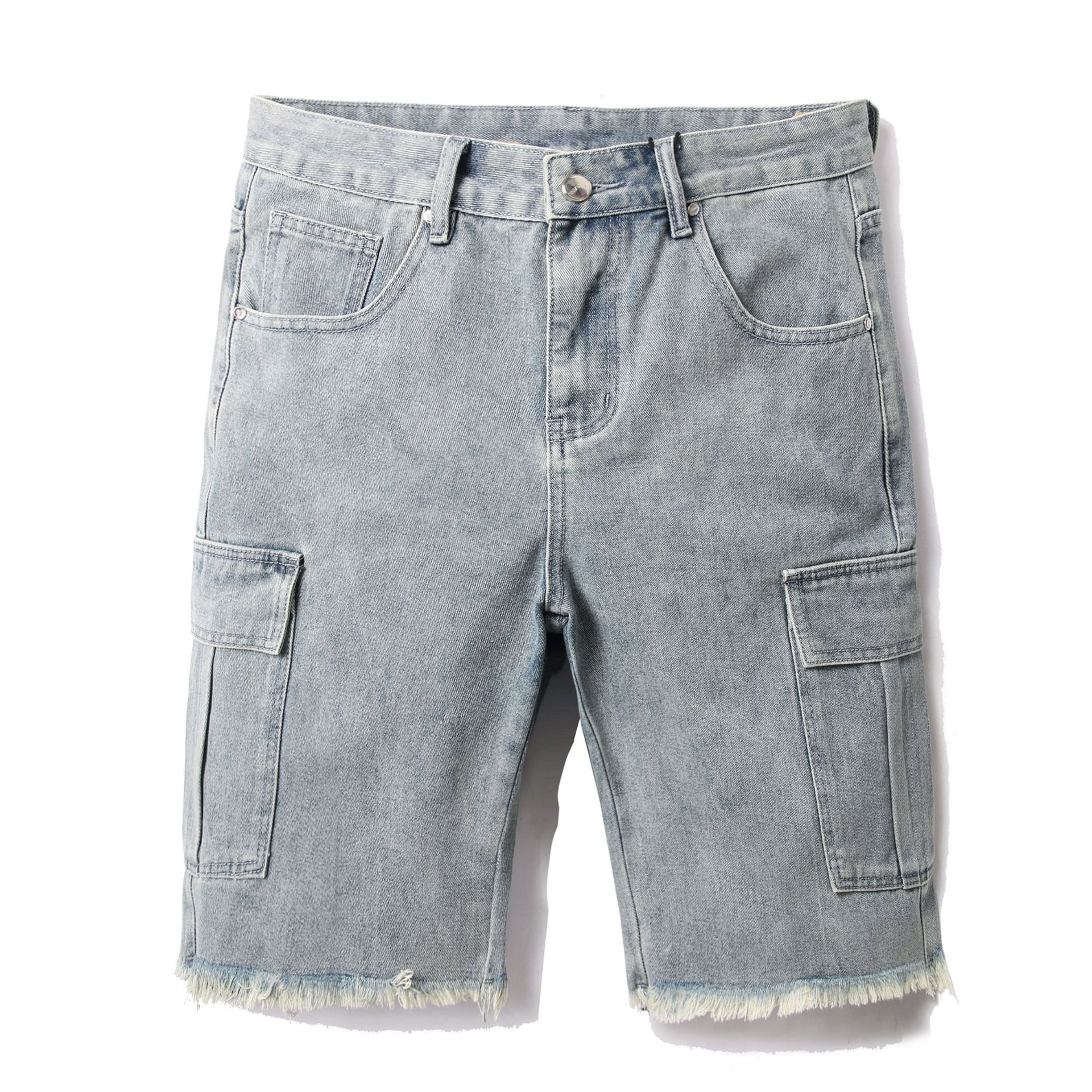 Loose Denim Shorts For Men Summer Casual Versatile Five Point_voghion.com