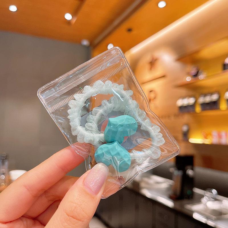 Banda de pelo de intestino delgado de dibujos animados para niños Coreano lindo lazo banda de goma para cabello Niñas bebé no duele cuerda de pelo tocado al por mayor