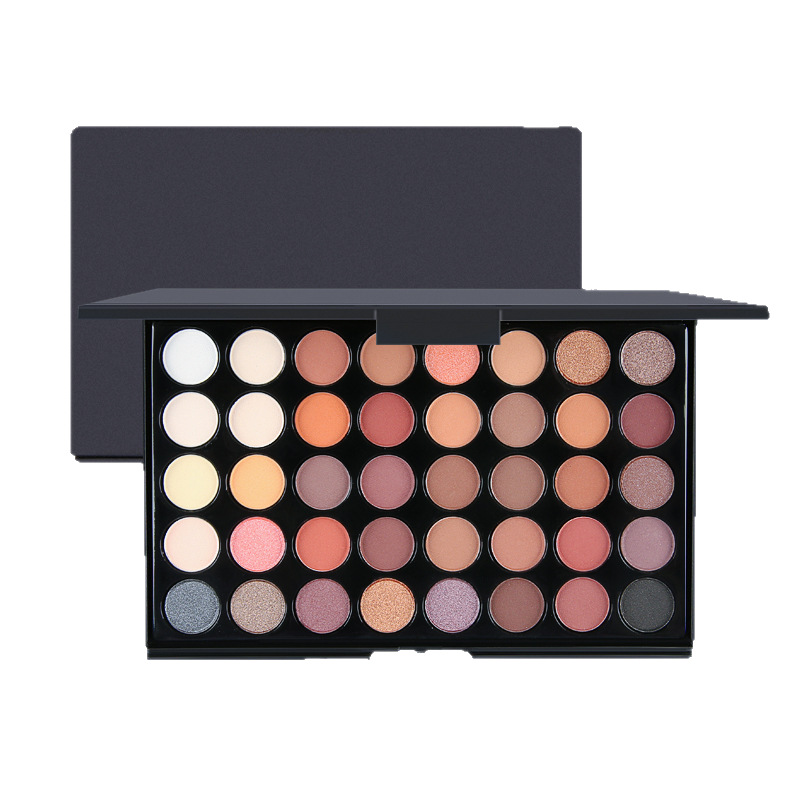 Paleta de sombras de ojos de 40 colores, tonos tierra mate, maquillaje de ojos ahumados, cosméticos perlados, maquillaje nude al por mayor, estilo fresco