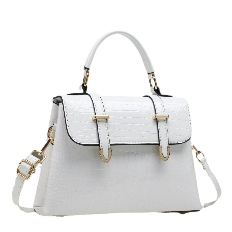 Bolsa de mano nueva bolsa de platino de cuero brillante con patrón de cocodrilo bolso de mensajero de hombro Taizhou bolso de mujer comercio exterior al por mayor bags
