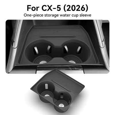 Suitable for 26 models of Mazda CX-5 central console cup holder, CX5 silicone protective anti-slip mat, car-specific modification accessories (Anti-slip mat) - 26-models-of-cx-5-central-console-cup-holders