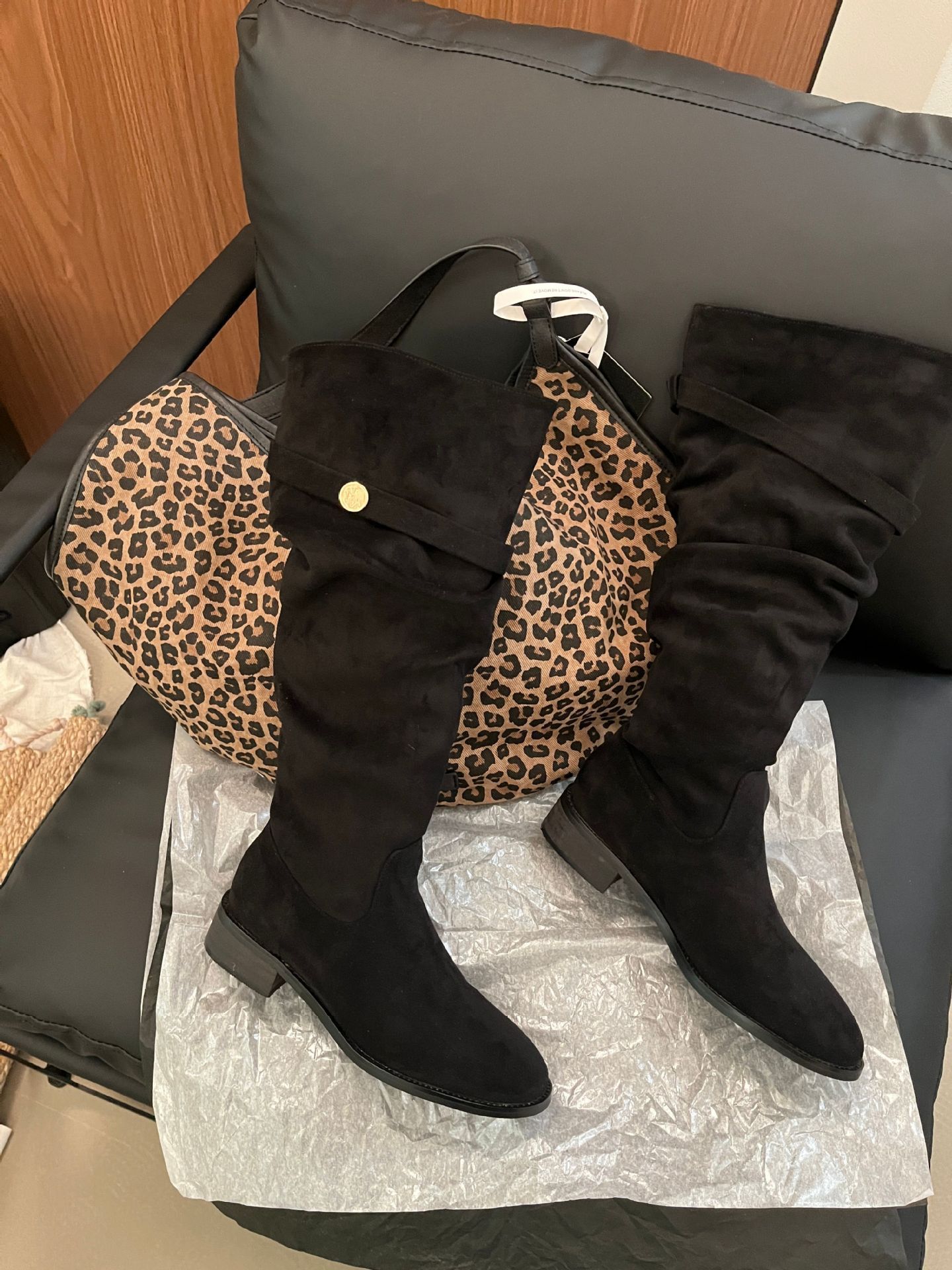 ShoeVault 2024 Chunky Heel Retro Fleece-Lined Coffee Color Riding French Style Slim Bare Autumn Winter Women's Over-the-Knee Boots_voghion.com