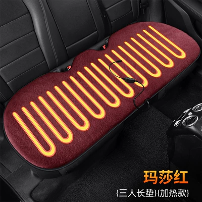 Wool pad: Cushion Winter Single Seat - heating-model-three-seater-martha-red