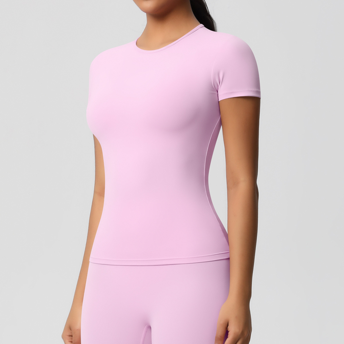 95g Weight Short Sleeve Sleeve Length Nylon, Spandex Fabric Type Regular Top Length T-shirt Tops Type Fitness, Yoga, Running Occasion Round Neck Neckline Solid Color Pattern Sport Style Style S, XL Size Sport Style Solid Color Nylon Spandex Round Neck Active Tops T-shirt 73