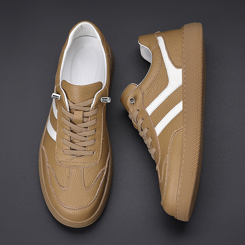 2025, nuevos zapatos casuales de cuero para hombres, zapatos de entrenamiento de cuero transpirables para hombres, zapatos de cuero para hombres.