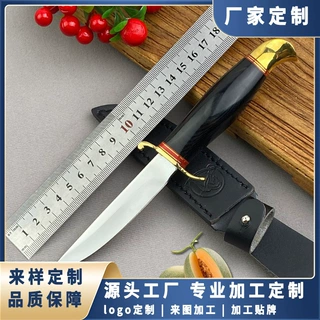 厂家定制户外小刀随身刀具防身直刀荒野求生野外生存刀露营水果刀