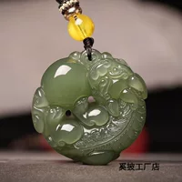Новый Синьцзян-Хетянь нефритовый белый нефритовый кулон нефритовый кулон для мужчин и женщин нефритовый шары ожерелье оптом оптом