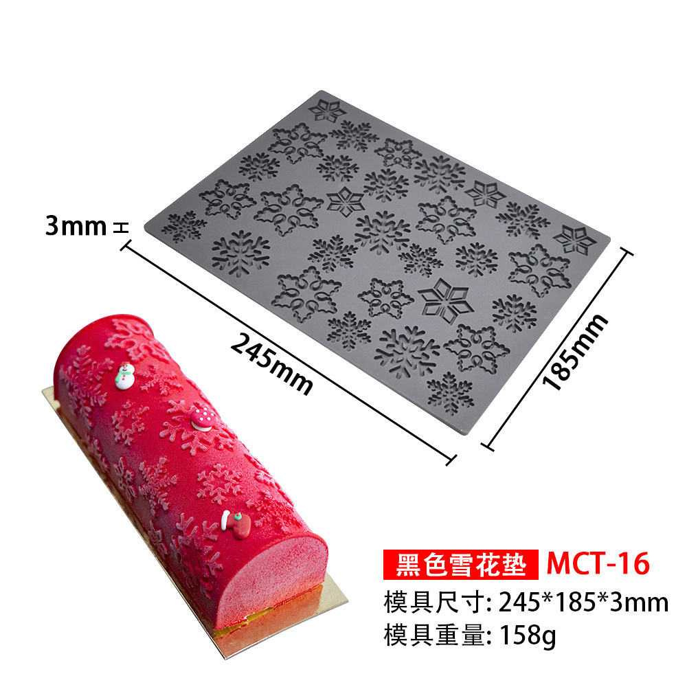 Mousse almohadilla de silicona mousse rollo suizo textura almohadilla corteza amor encaje fondant estera pastelería occidental molde para hornear