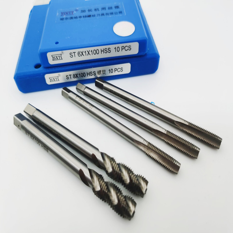加长螺旋ST螺套丝锥特长高速钢钢丝螺套直槽ST3*100-ST12*150厂家