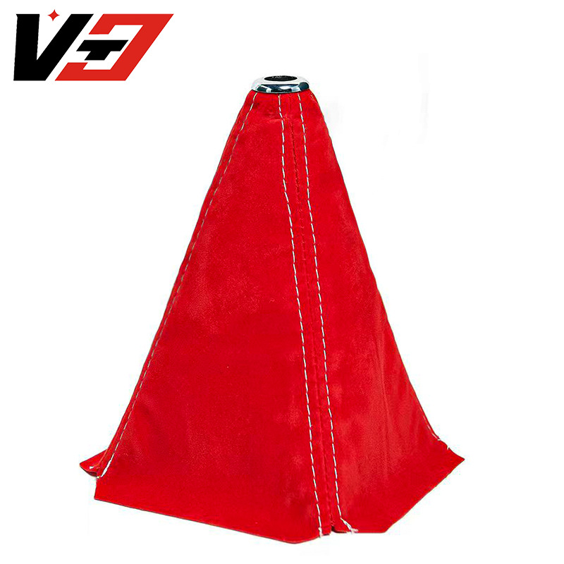 アマゾン車修正インテリアギアヘッドシフトレバー pu ダストカバーギアレバーギアレバーダストカバーアクセサリー