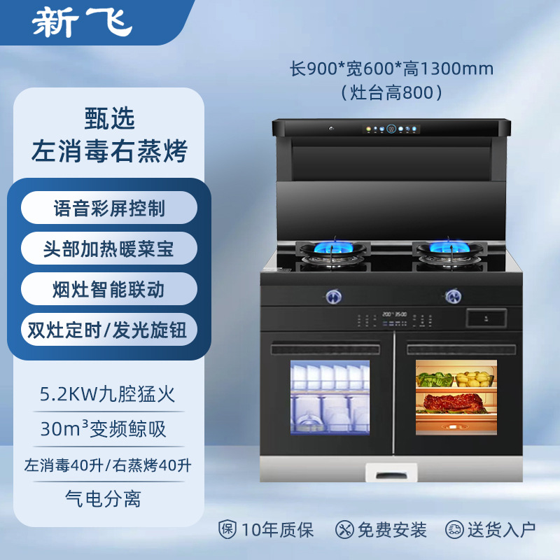 900 살균찜 및 베이킹 분리모델 (음성컬러스크린 + 왼쪽살균, 오른쪽찜 및 베이킹)