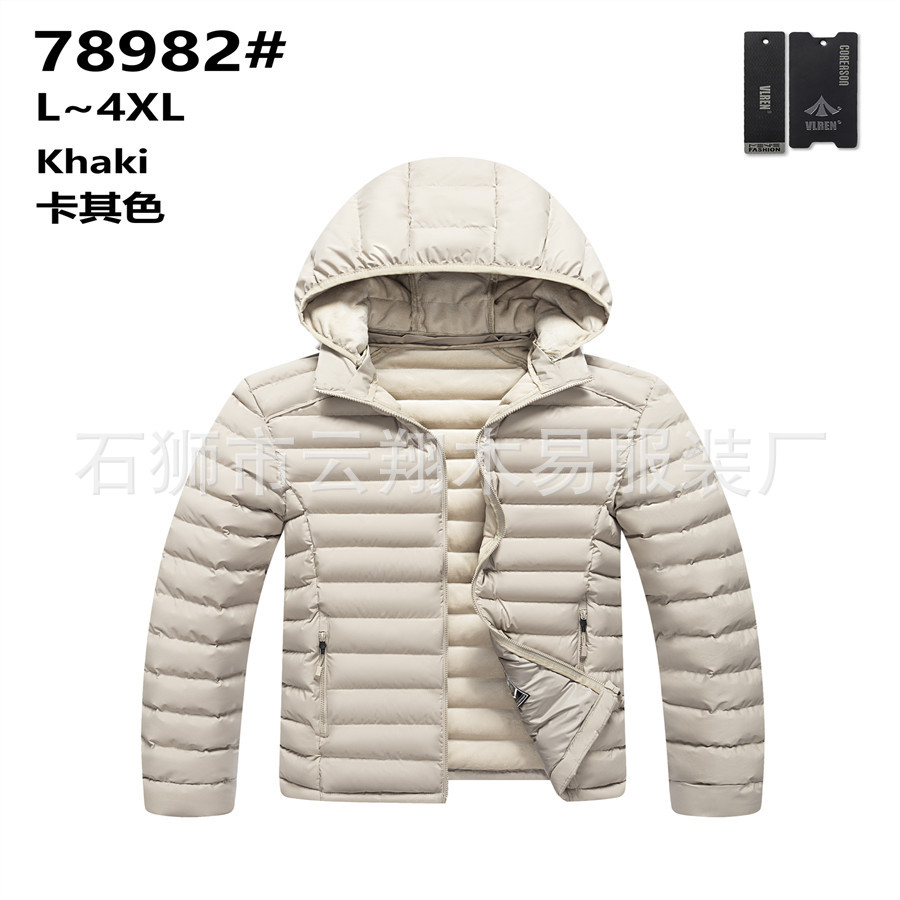 2022 transfronterizo más tamaño costilla abrigo hombres forrada de lana engrosada abrigo de algodón acolchado con capucha abajo abrigo de algodón acolchado raqueta algodón Comercio exterior al por mayor
