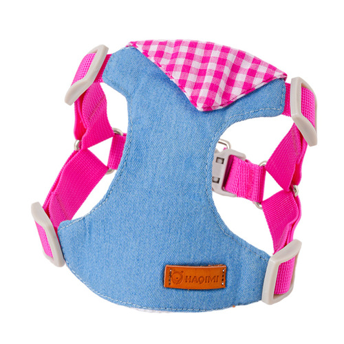 Dog leash vest style small dog Bichon Pomeranian pet harness dog leash dog walking rope pet supplies