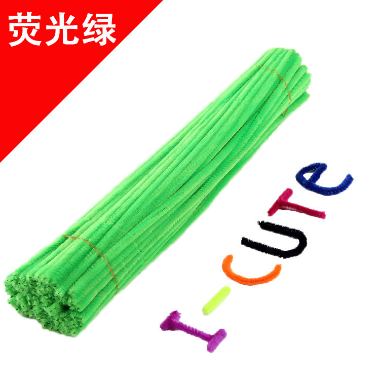 Hecho a mano DIY trenzado paquete de material cifrado ramo de lana Raíz de lana de la raya del color torcido palo de los niños hechos a mano juguetes creativos