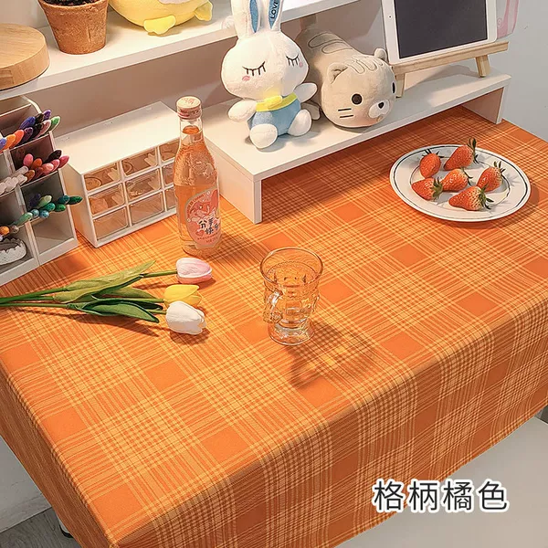 [格柄橘色]