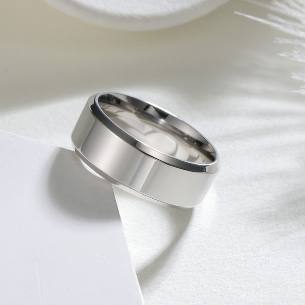 classic glossy ring stainless steel