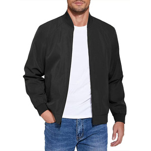 European Size Cross-Border Spring & Fall Sports Casual Bomber Jacket Men's Jacket New Casual Large Size Men's Jacket
