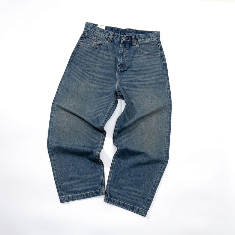 Carhart Wip Early Spring New Classic Logo Jeans Carhartt Washed Loose Wide-Leg Pants Carhart Wip Early Spring New Classic Logo Jeans Carhartt Washed Loose Wide-Leg Pants
