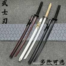 日本动漫刀剑武士剑道木刀带鞘练习组装可拆卸居合刀竹制刀刃