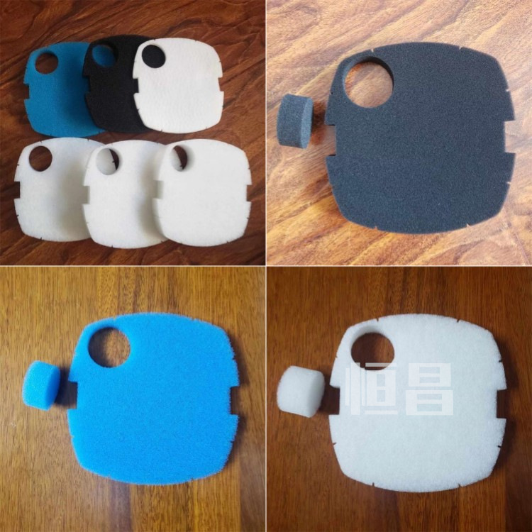 活性炭海绵生物过滤垫适用于 AMOSIJOY 水族箱罐替换棉白色牙线垫