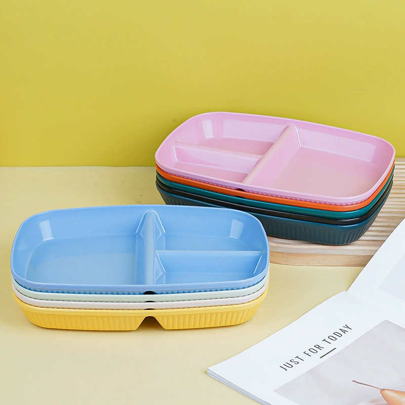 Dinner plate, colour circle for home use, increased thickness