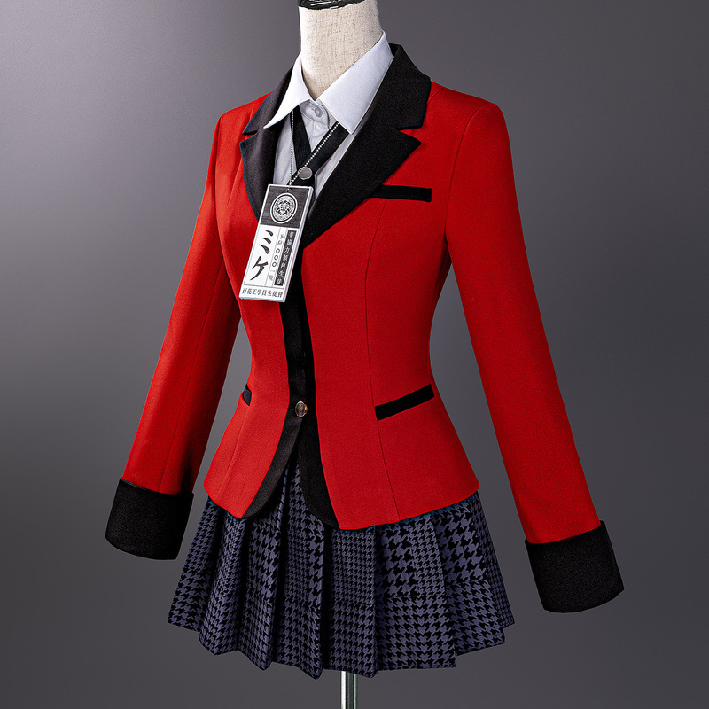 クレイジーギャンブルコス服高精細版クレイジーギャンブルシングルブレスト蛇喰夢子コスプレ衣装女性アニメ服クロスボーダー|undefined