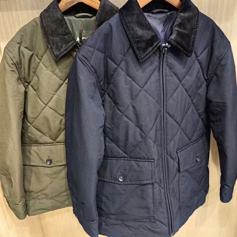 2024 autumn and winter new men's sandwich quilted jacket coat warm cotton-padded jacket quilted jacket E471722 2024 autumn and winter new men's sandwich quilted jacket coat warm cotton-padded jacket quilted jacket E471722