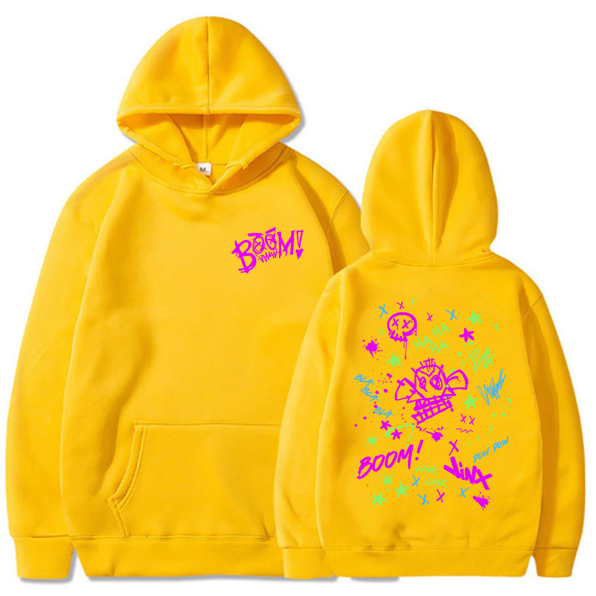 Female Hoody Boom Monkey Jinx Arcane Hahaha Hoodies