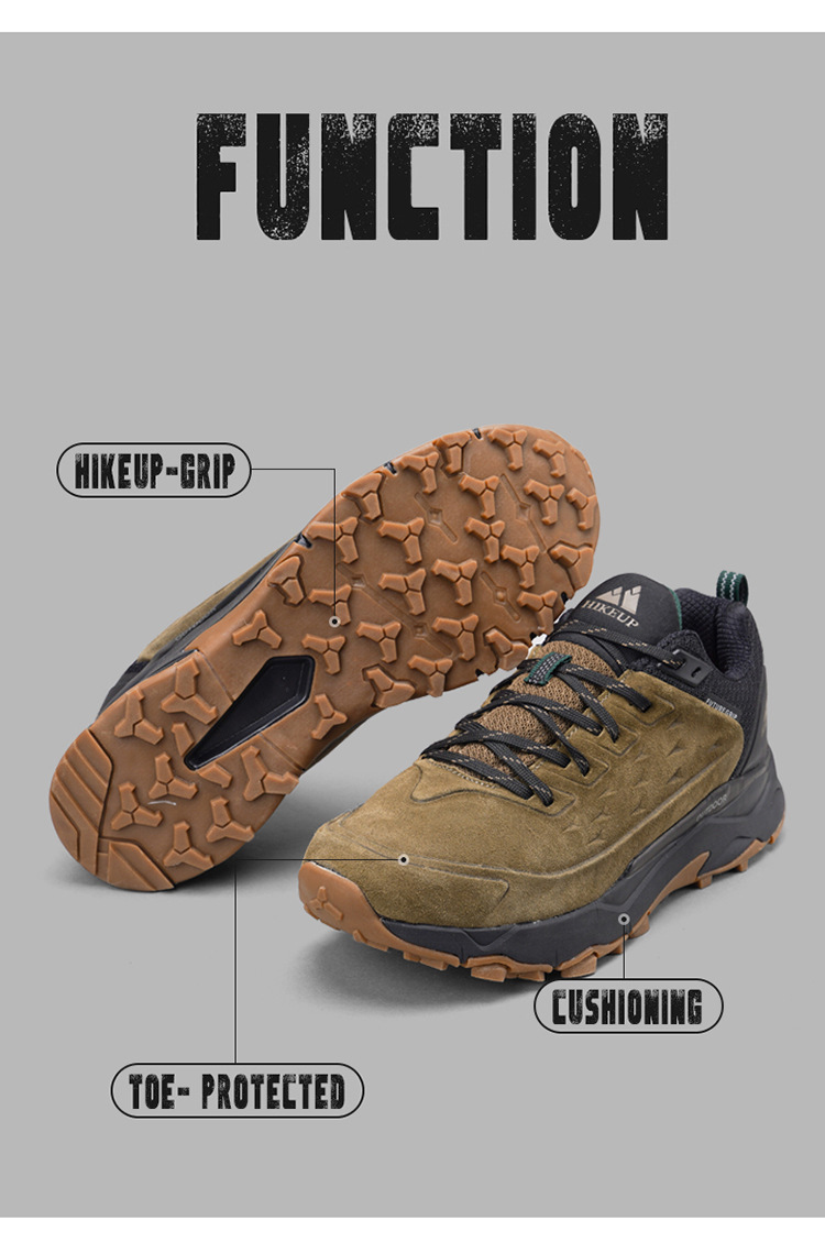 ShoeGlobe ShoeGlobe Outdoor Professional Hiking Men's Trail Running Travel Waterproof Non-Slip Lightweight Trekking Low-Cut Casual Shoes_voghion.com