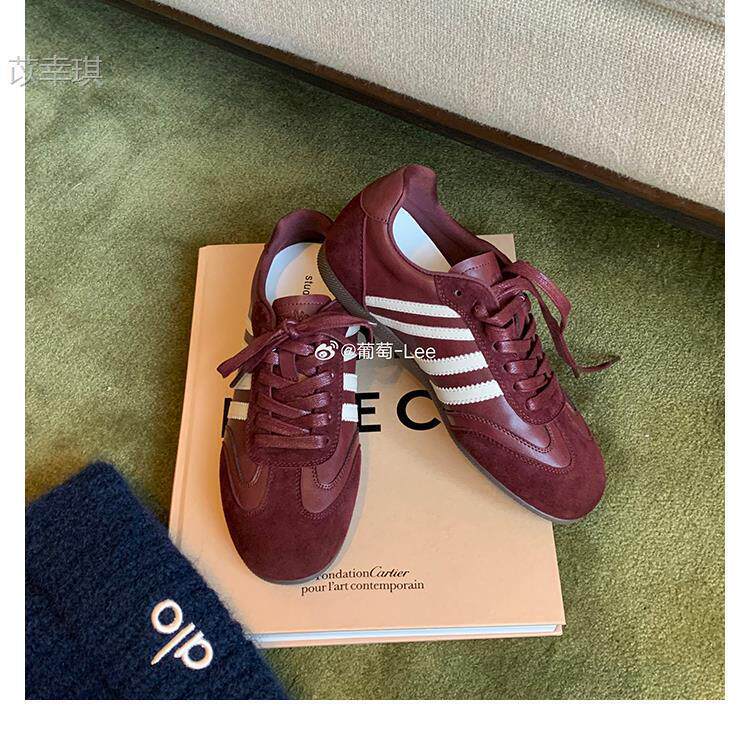 Giày sneaker nữ da thật kiểu Đức cổ điển độn gót 5 cm, lót lông giữ ấm, phối màu phong cách Maillard — Hàng có sẵn màu nâu lót lông, Hàng có sẵn màu nâu, lót lông, Hàng có sẵn màu nâu, lót đơn, Hàng có sẵn, lót đơn màu nâu chi tiết 10