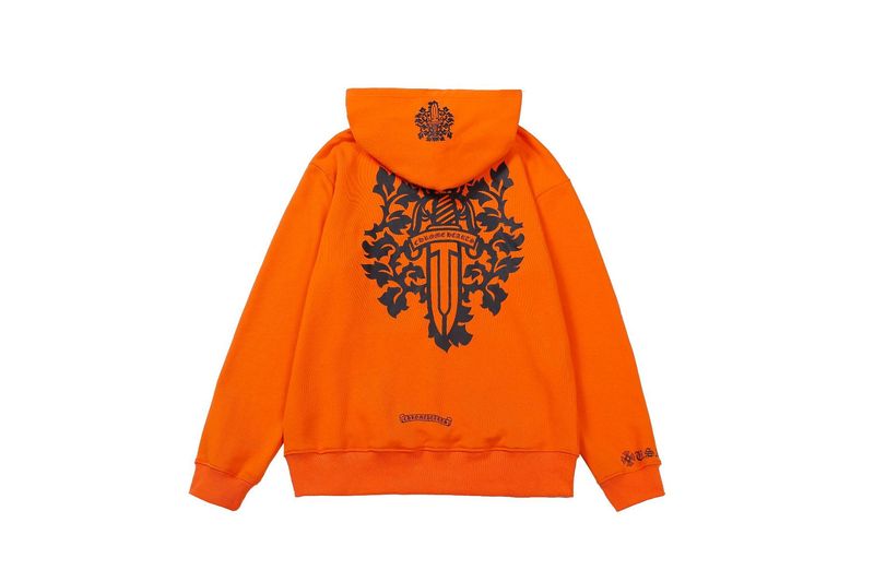 24新款chrome Hearts 克罗伈卫衣正确版马蹄连帽卫衣广州工厂批发|undefined