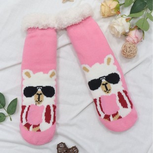 Coral Fleece Socks for Women, Trendy on Instagram, Thickened and Plush Floor Socks for Winter, Lamb Fleece Home Non-Slip Warm Sleep Socks
